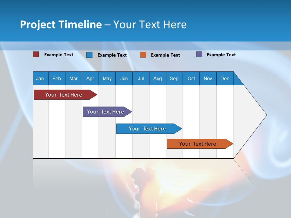 A Matchstick With Blue Smoke Coming Out Of It PowerPoint Template