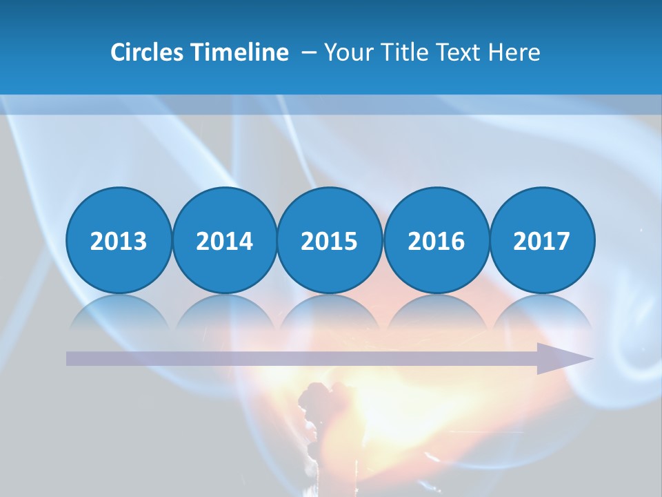 A Matchstick With Blue Smoke Coming Out Of It PowerPoint Template