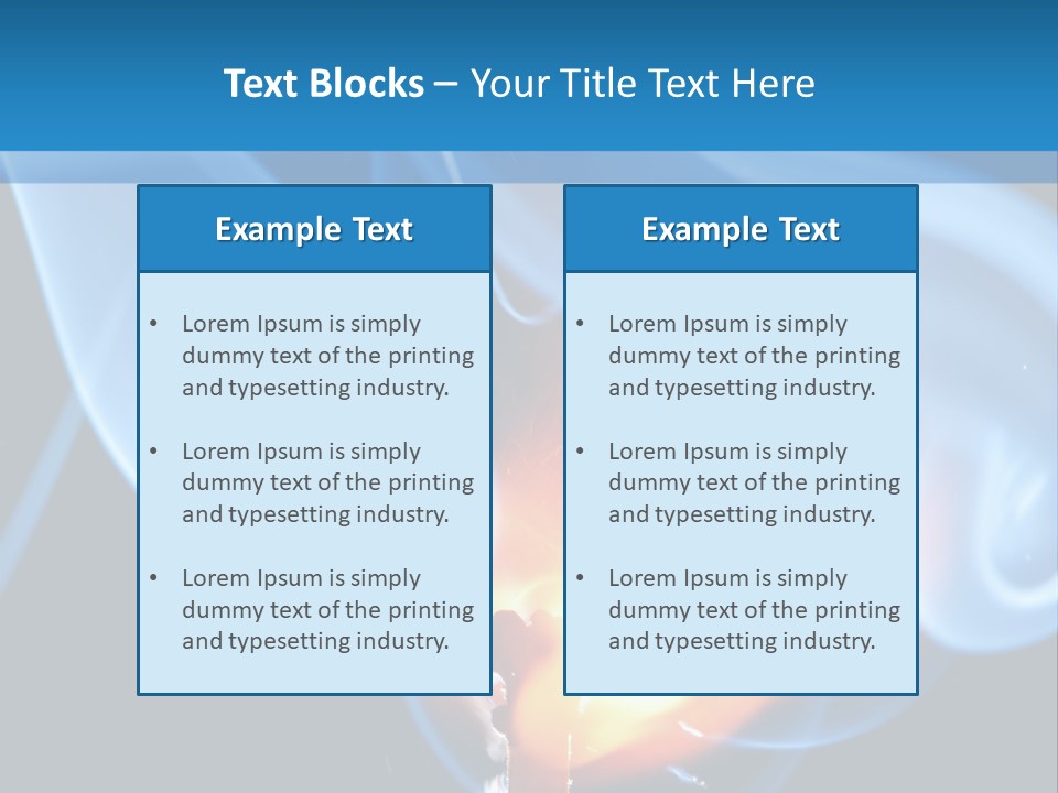 A Matchstick With Blue Smoke Coming Out Of It PowerPoint Template