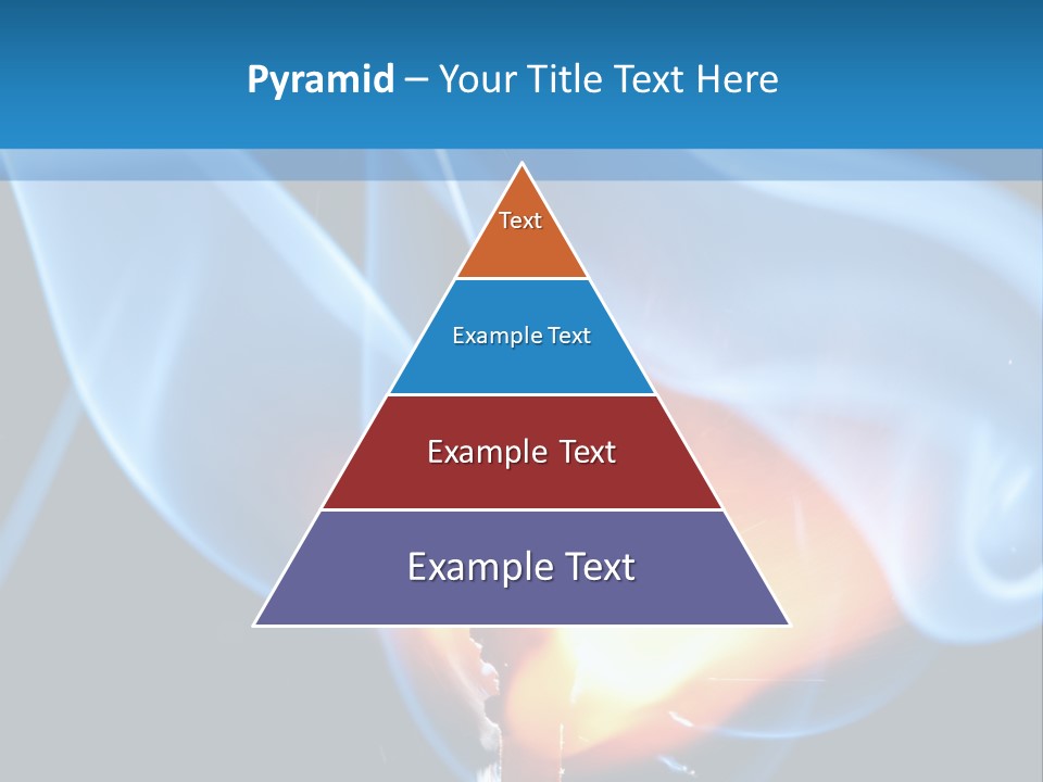 A Matchstick With Blue Smoke Coming Out Of It PowerPoint Template