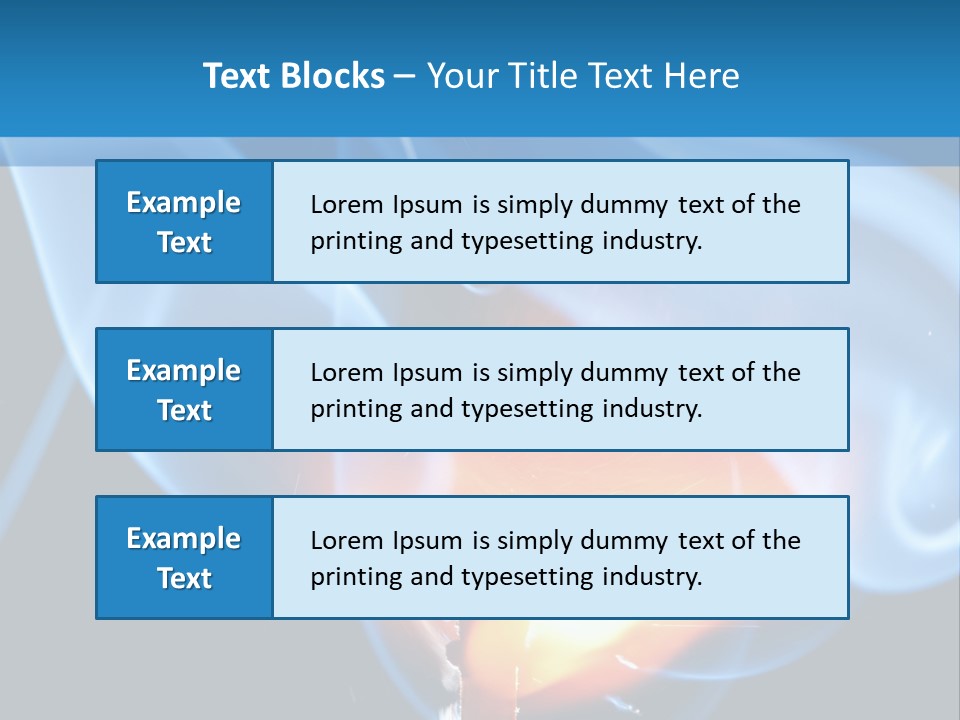 A Matchstick With Blue Smoke Coming Out Of It PowerPoint Template
