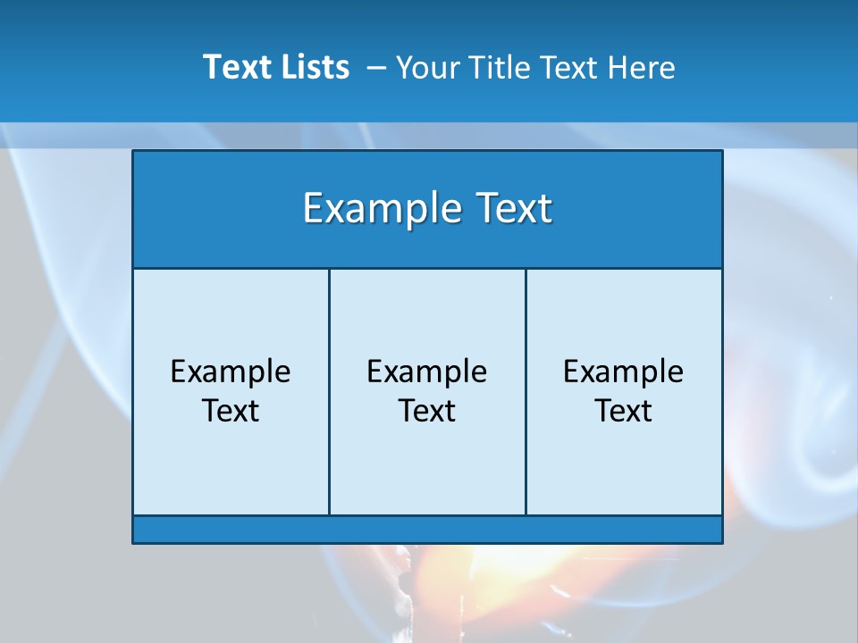 A Matchstick With Blue Smoke Coming Out Of It PowerPoint Template