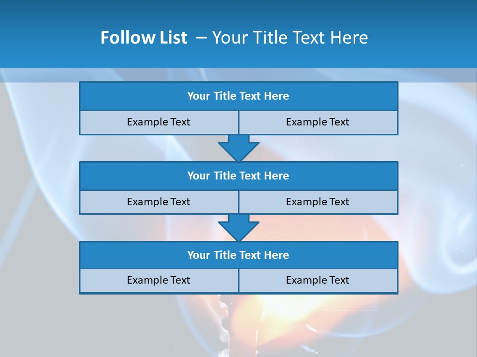 A Matchstick With Blue Smoke Coming Out Of It PowerPoint Template