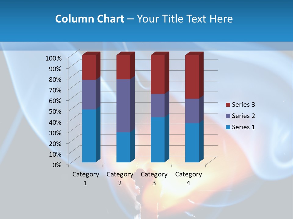 A Matchstick With Blue Smoke Coming Out Of It PowerPoint Template