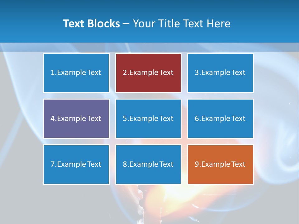 A Matchstick With Blue Smoke Coming Out Of It PowerPoint Template