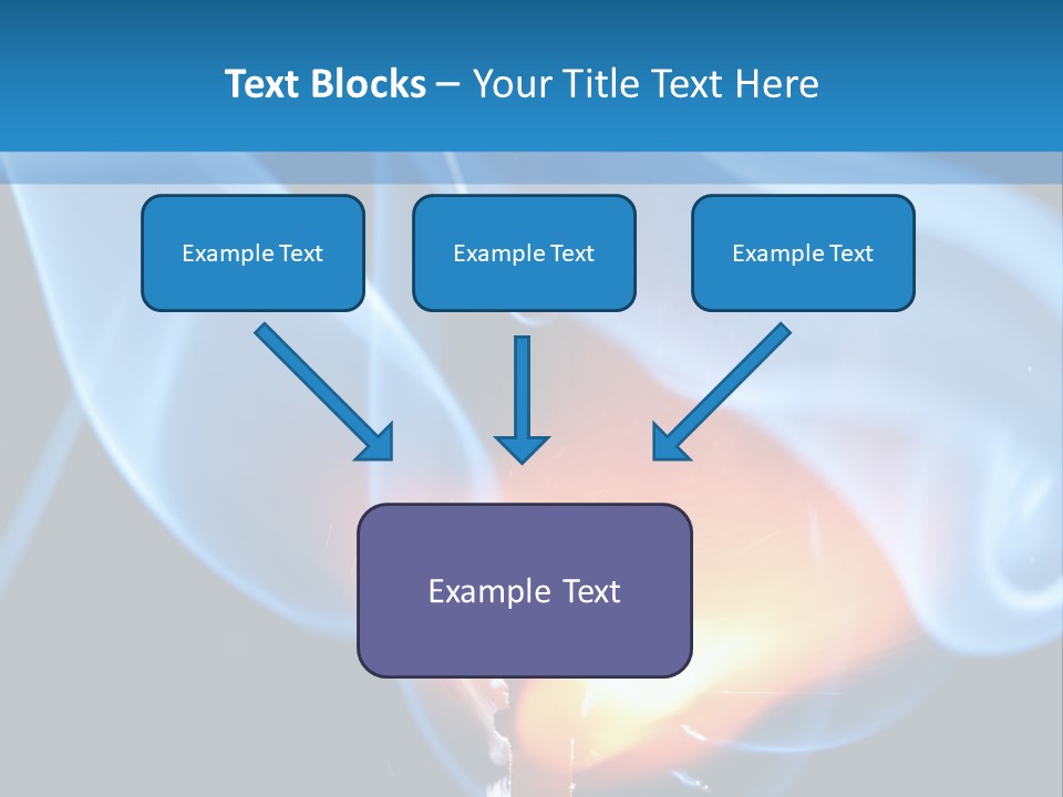 A Matchstick With Blue Smoke Coming Out Of It PowerPoint Template