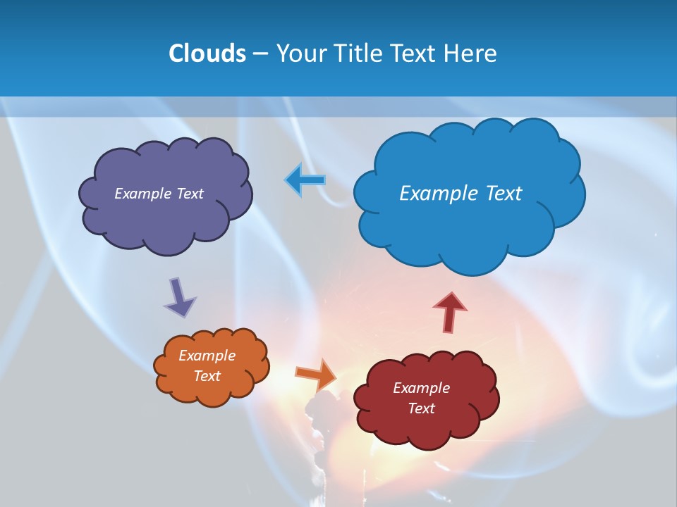 A Matchstick With Blue Smoke Coming Out Of It PowerPoint Template