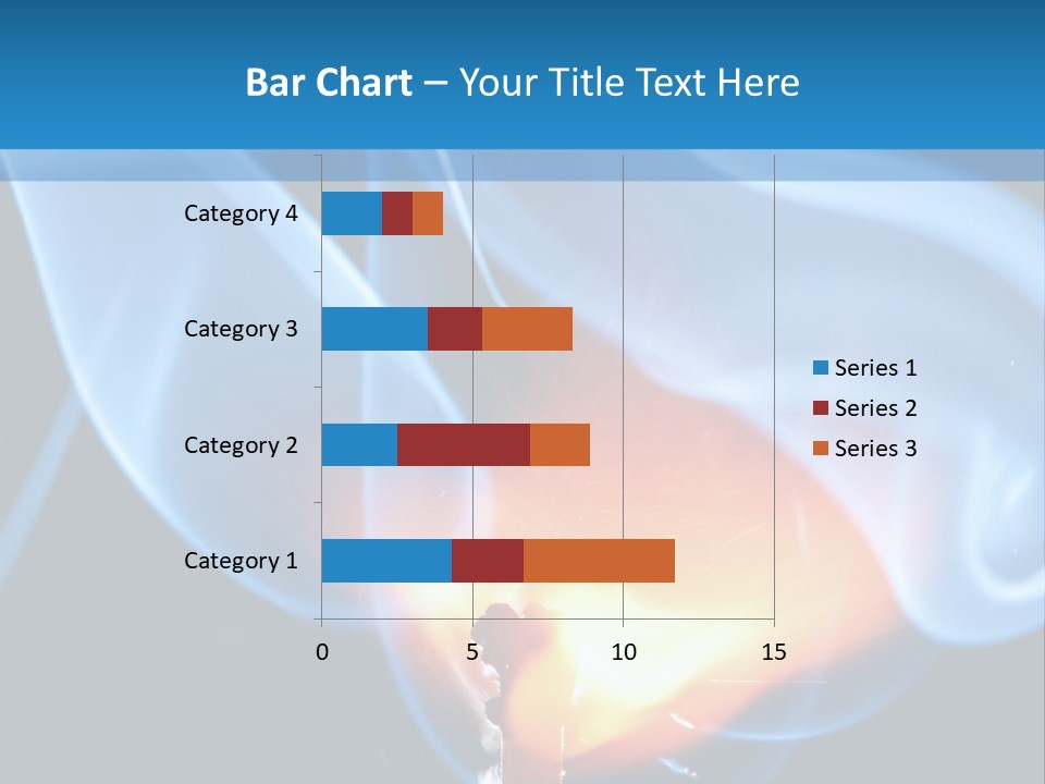 A Matchstick With Blue Smoke Coming Out Of It PowerPoint Template