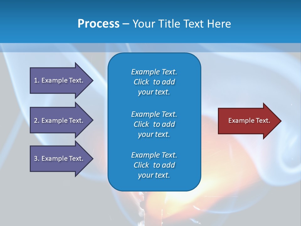 A Matchstick With Blue Smoke Coming Out Of It PowerPoint Template