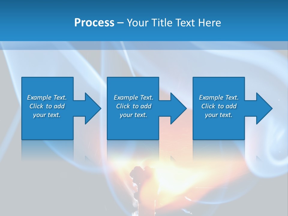A Matchstick With Blue Smoke Coming Out Of It PowerPoint Template