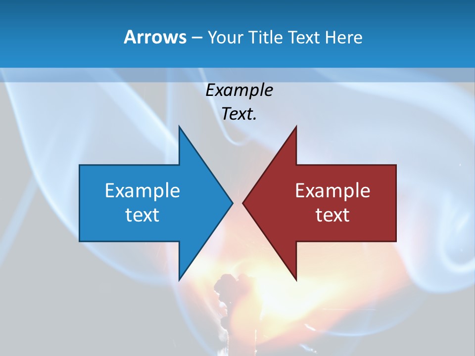 A Matchstick With Blue Smoke Coming Out Of It PowerPoint Template
