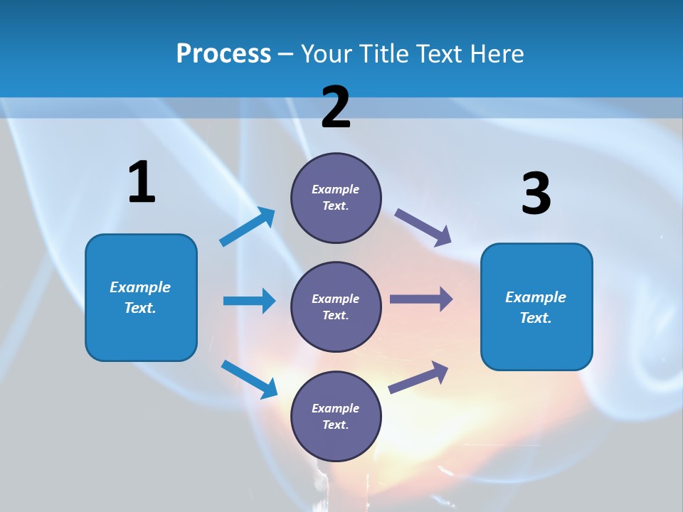 A Matchstick With Blue Smoke Coming Out Of It PowerPoint Template