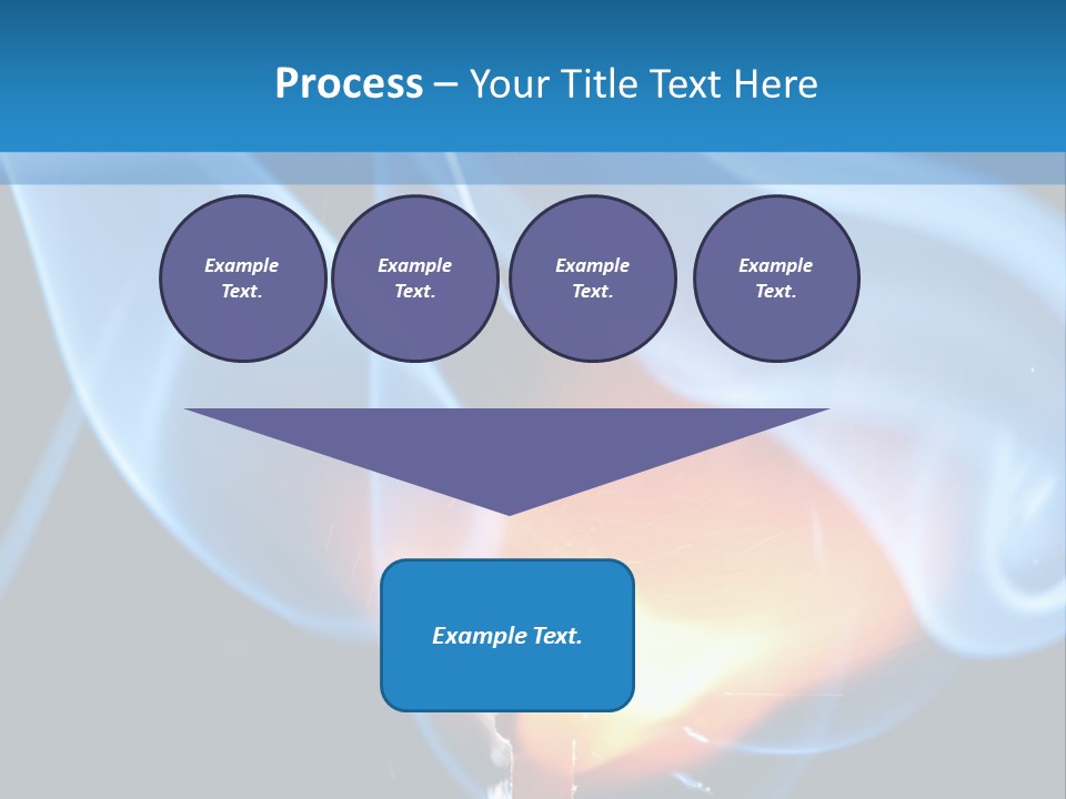 A Matchstick With Blue Smoke Coming Out Of It PowerPoint Template
