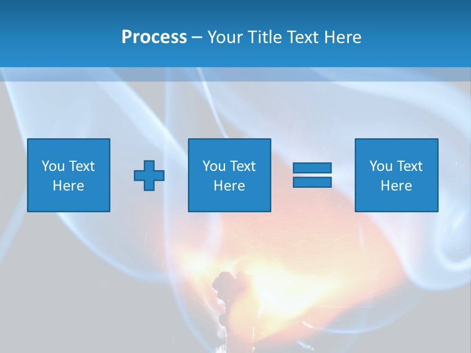 A Matchstick With Blue Smoke Coming Out Of It PowerPoint Template