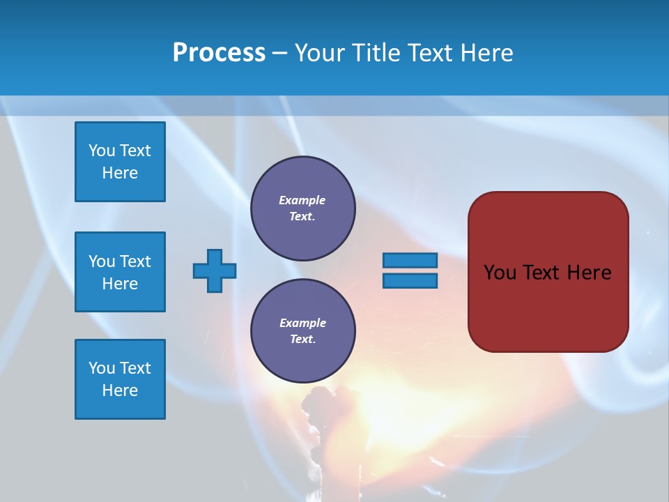 A Matchstick With Blue Smoke Coming Out Of It PowerPoint Template