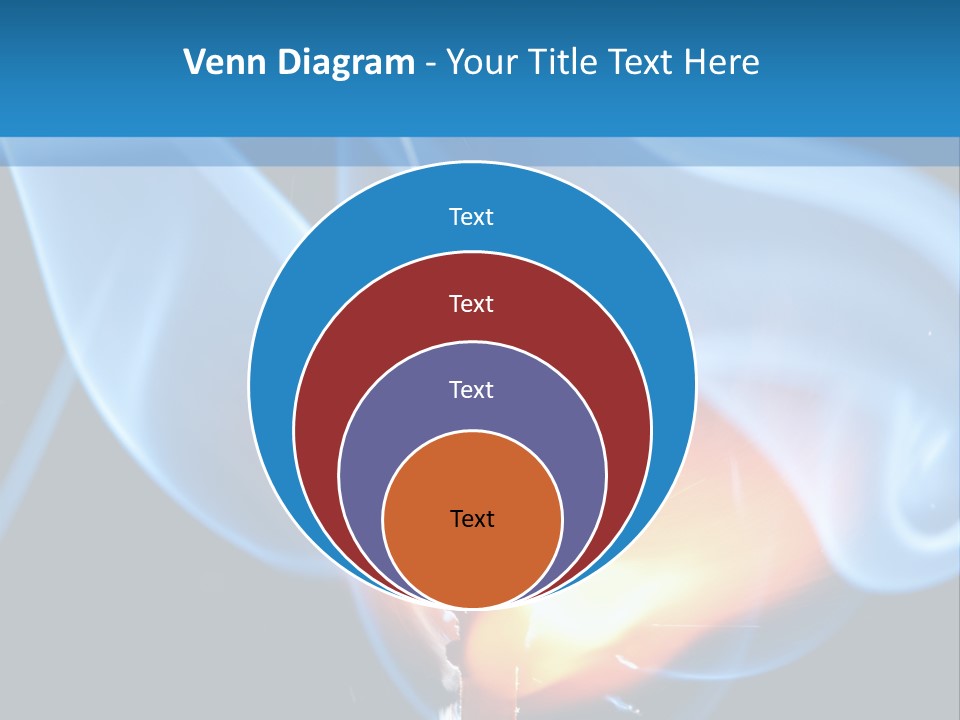 A Matchstick With Blue Smoke Coming Out Of It PowerPoint Template