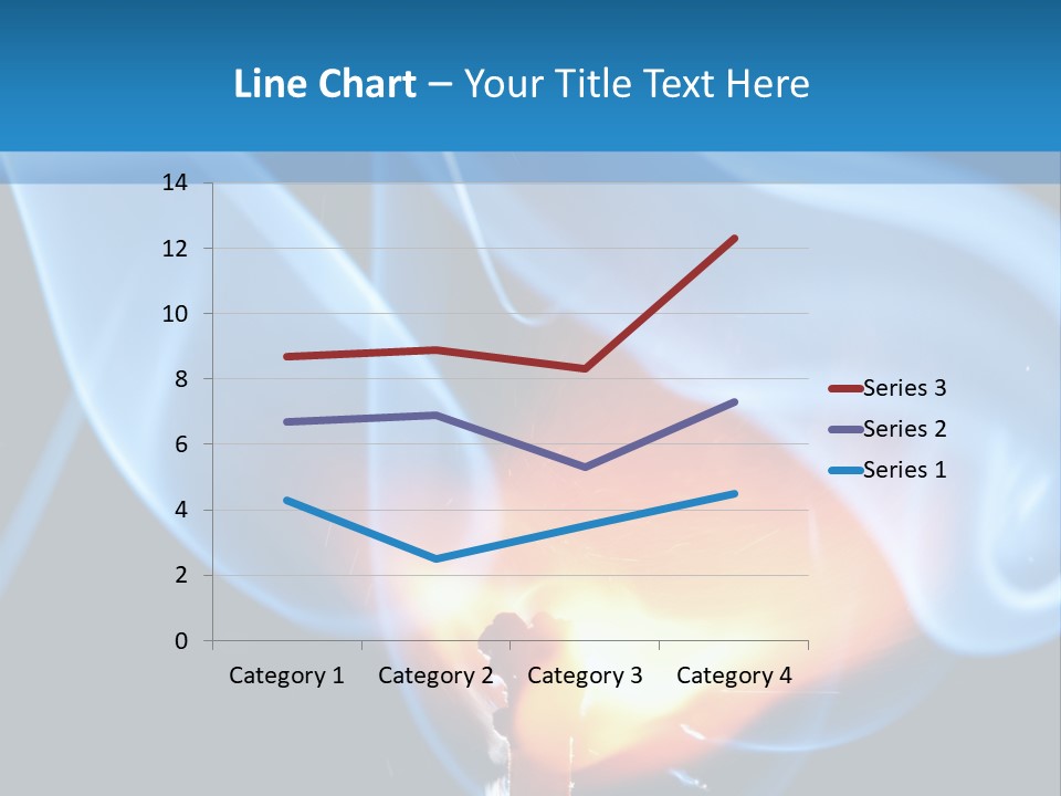A Matchstick With Blue Smoke Coming Out Of It PowerPoint Template