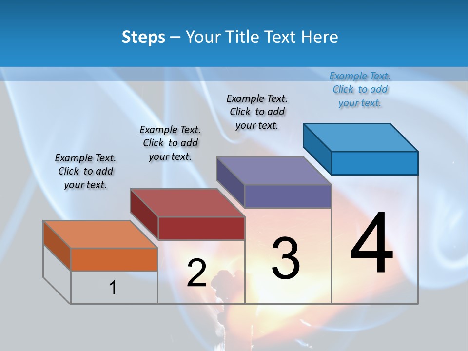 A Matchstick With Blue Smoke Coming Out Of It PowerPoint Template