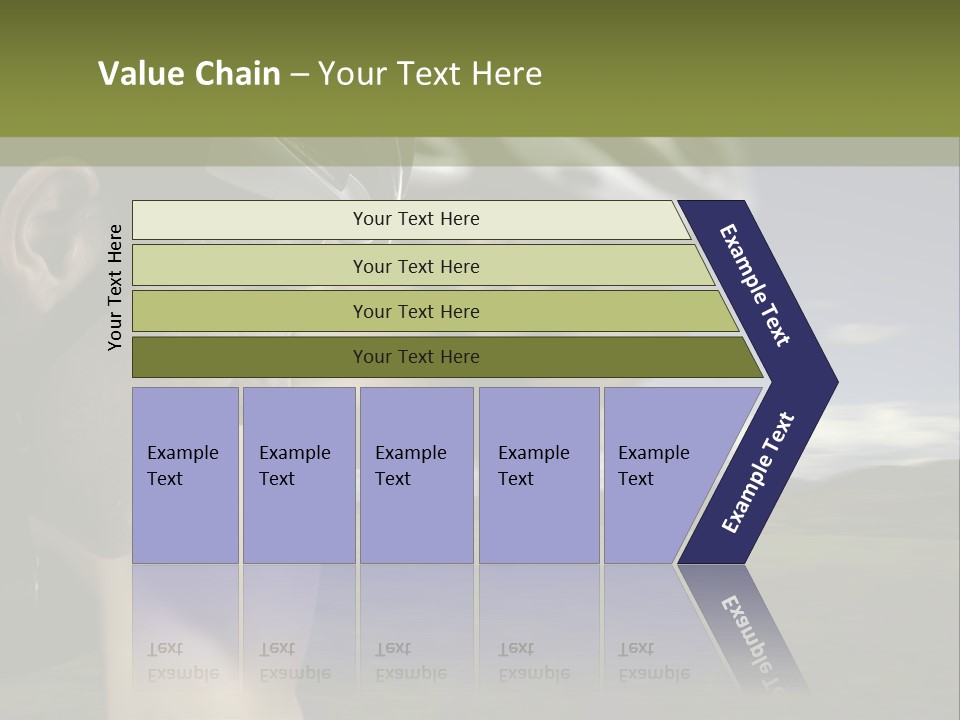 A Couple Of Men Riding Bikes Through A Field PowerPoint Template