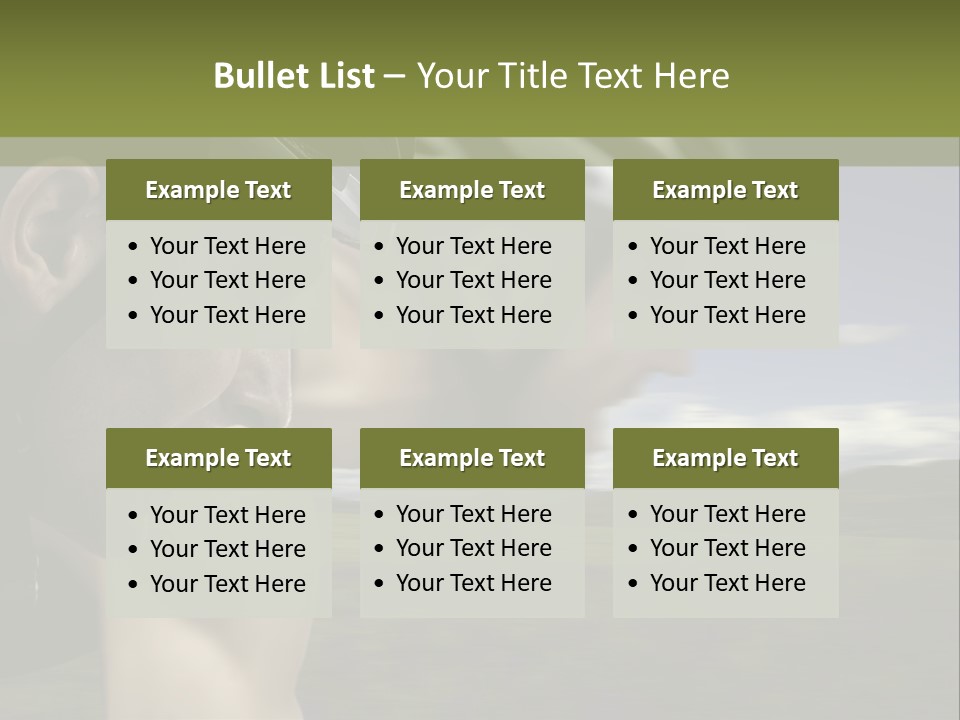 A Couple Of Men Riding Bikes Through A Field PowerPoint Template
