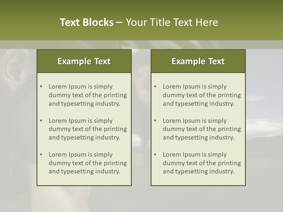 A Couple Of Men Riding Bikes Through A Field PowerPoint Template