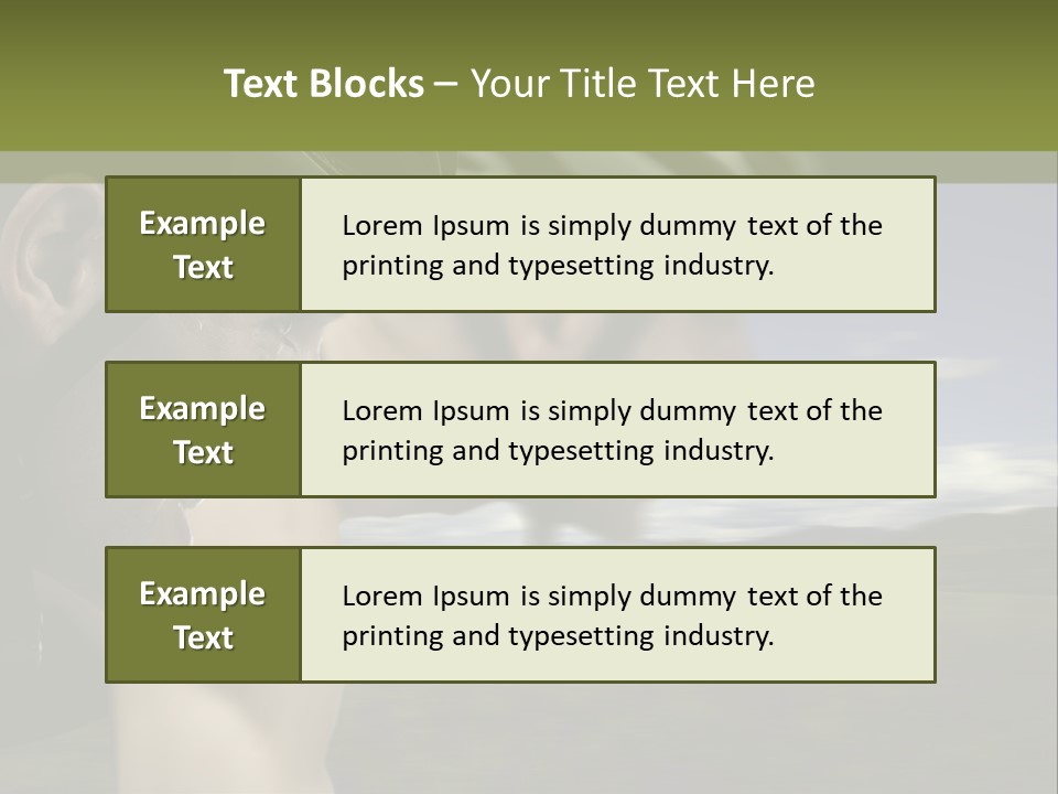 A Couple Of Men Riding Bikes Through A Field PowerPoint Template