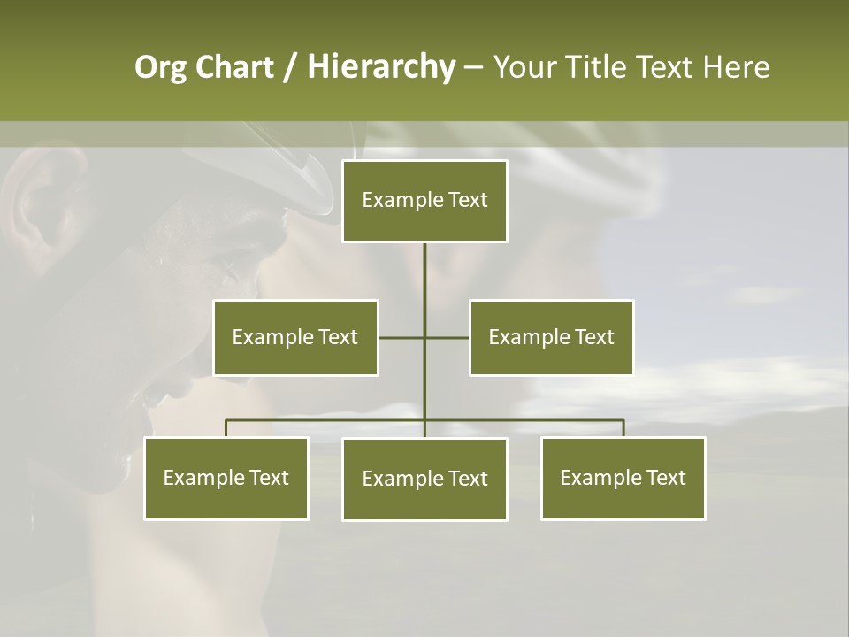 A Couple Of Men Riding Bikes Through A Field PowerPoint Template