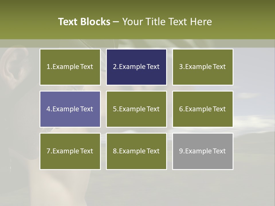 A Couple Of Men Riding Bikes Through A Field PowerPoint Template