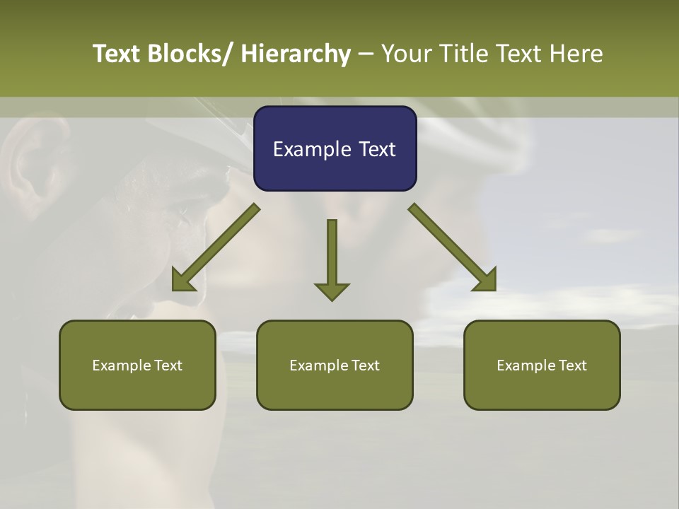 A Couple Of Men Riding Bikes Through A Field PowerPoint Template