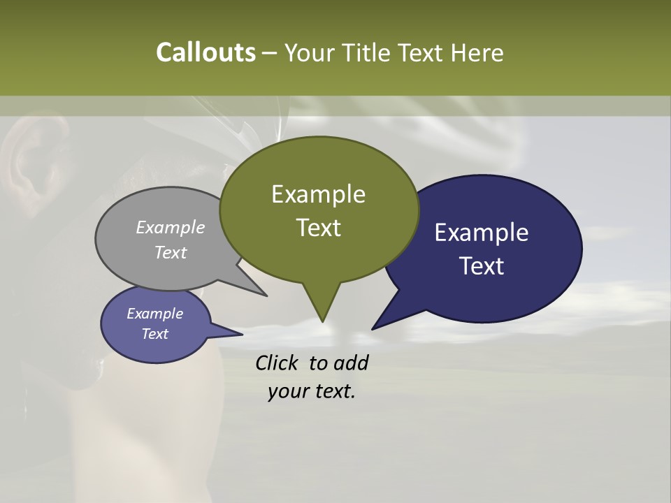 A Couple Of Men Riding Bikes Through A Field PowerPoint Template
