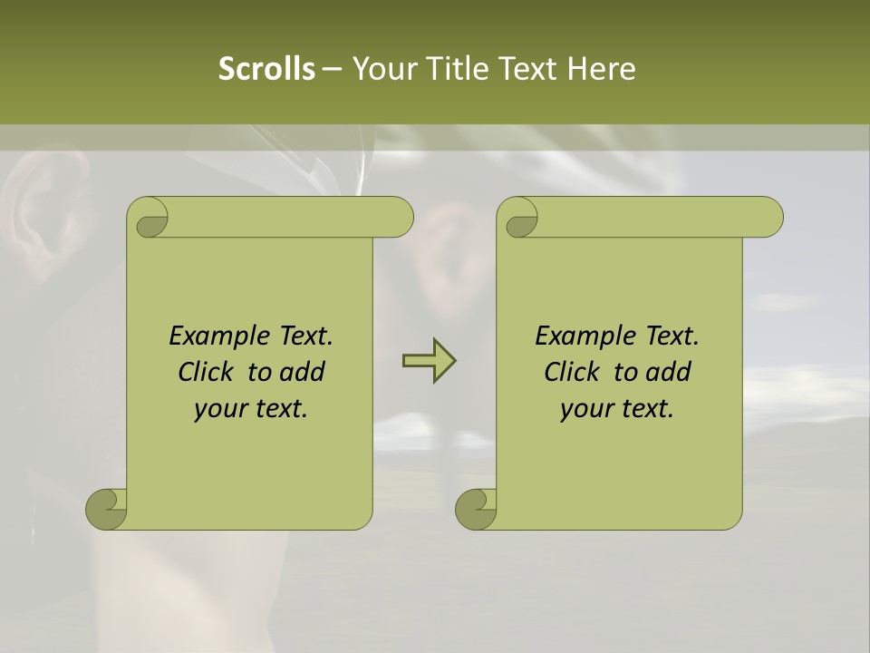A Couple Of Men Riding Bikes Through A Field PowerPoint Template