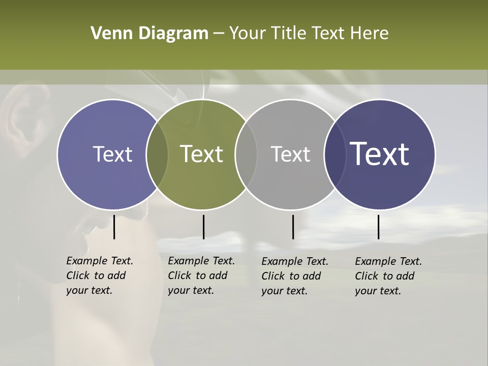 A Couple Of Men Riding Bikes Through A Field PowerPoint Template