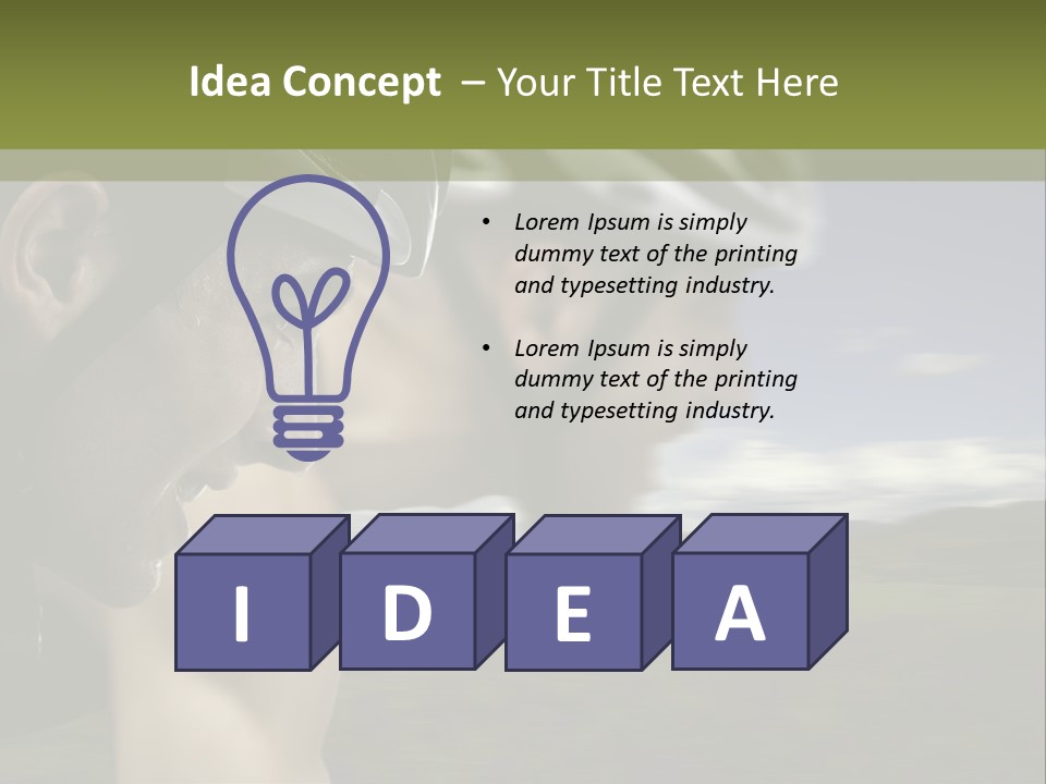 A Couple Of Men Riding Bikes Through A Field PowerPoint Template