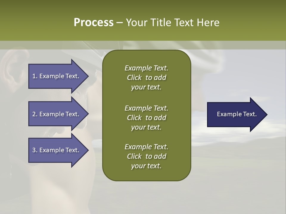 A Couple Of Men Riding Bikes Through A Field PowerPoint Template