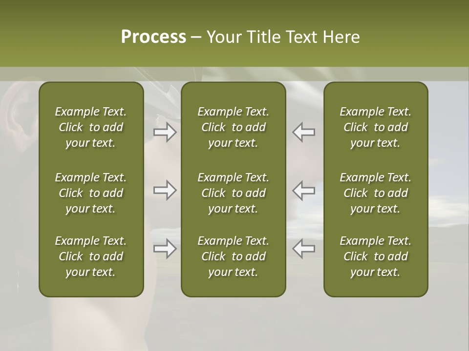A Couple Of Men Riding Bikes Through A Field PowerPoint Template