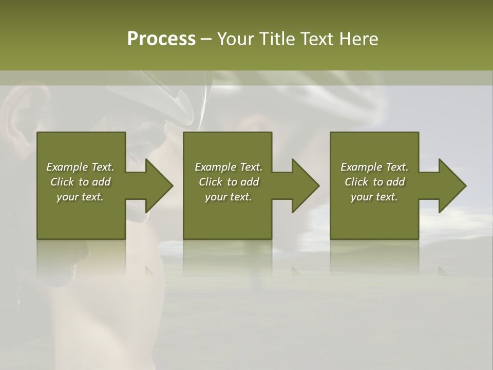 A Couple Of Men Riding Bikes Through A Field PowerPoint Template
