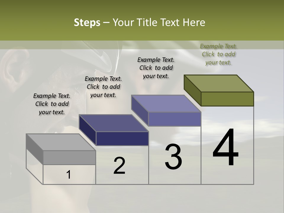 A Couple Of Men Riding Bikes Through A Field PowerPoint Template