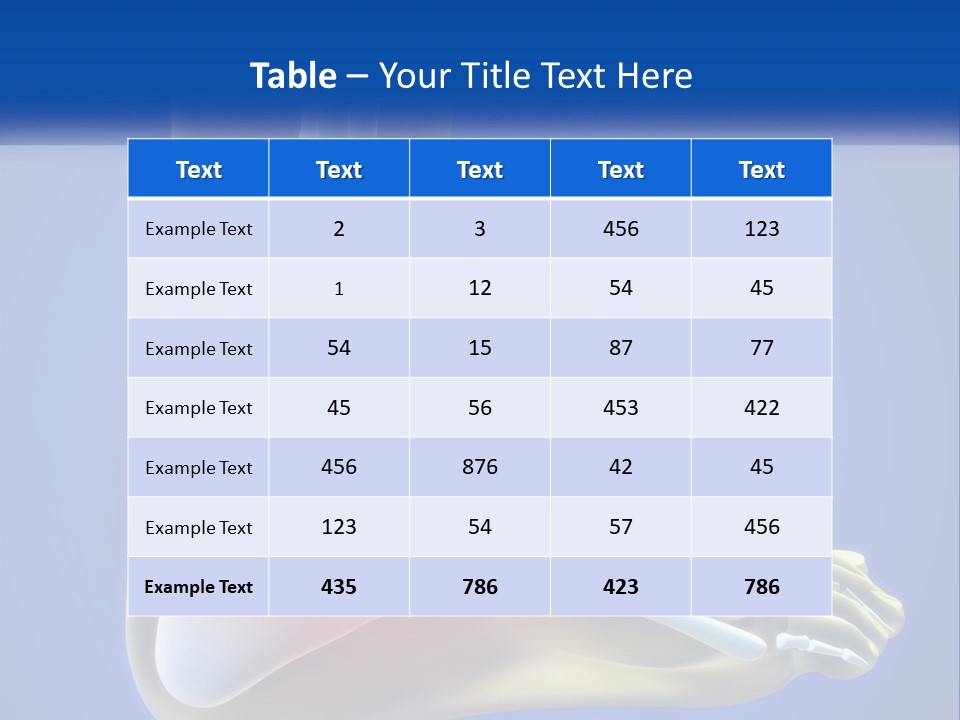 A Medical Powerpoint Presentation With A Highlighted Image Of A Foot PowerPoint Template