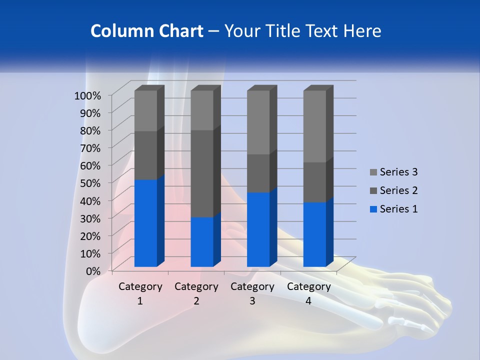 A Medical Powerpoint Presentation With A Highlighted Image Of A Foot PowerPoint Template