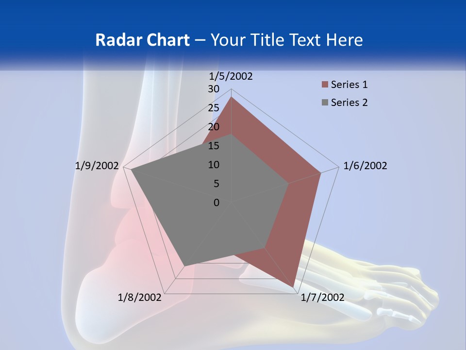 A Medical Powerpoint Presentation With A Highlighted Image Of A Foot PowerPoint Template
