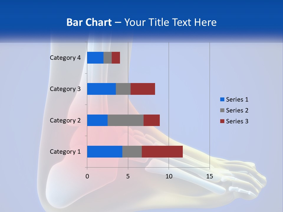 A Medical Powerpoint Presentation With A Highlighted Image Of A Foot PowerPoint Template