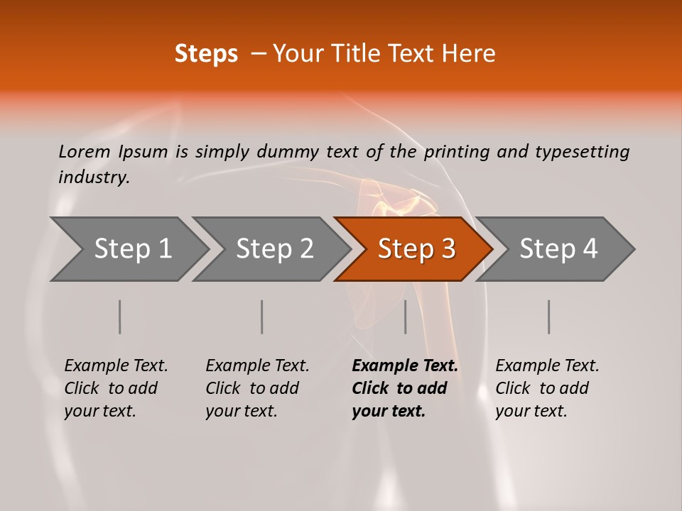 A Skeleton With A Highlighted Shoulder Powerpoint Presentation PowerPoint Template
