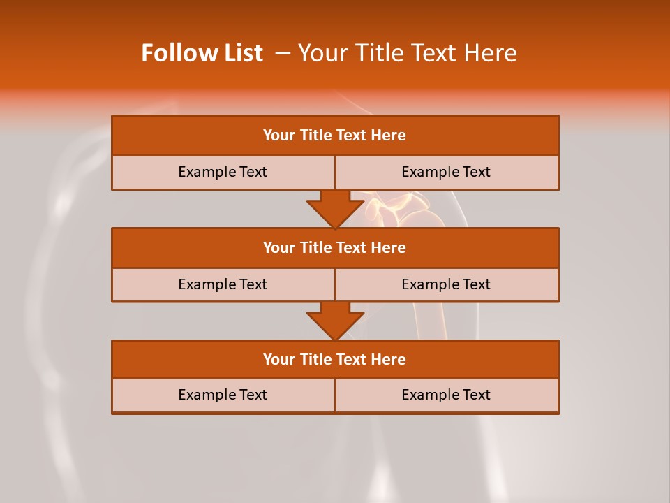 A Skeleton With A Highlighted Shoulder Powerpoint Presentation PowerPoint Template