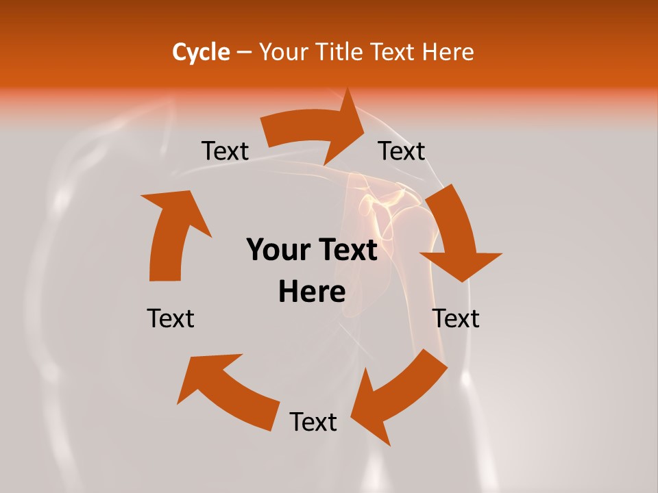 A Skeleton With A Highlighted Shoulder Powerpoint Presentation PowerPoint Template