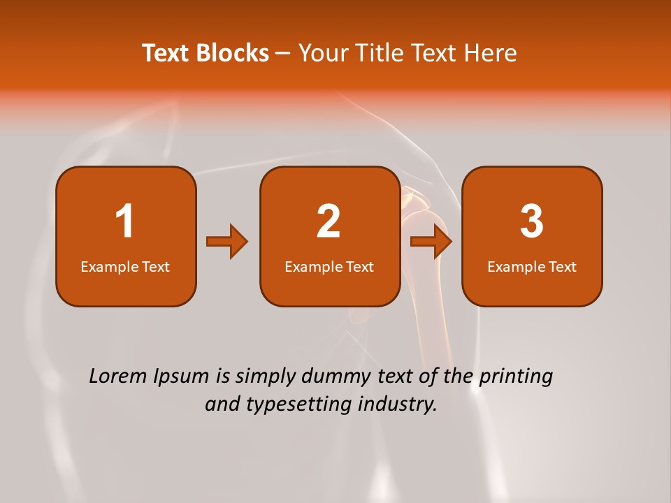 A Skeleton With A Highlighted Shoulder Powerpoint Presentation PowerPoint Template