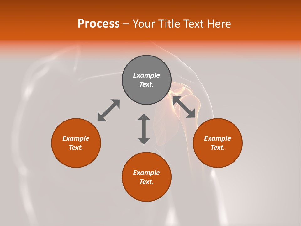 A Skeleton With A Highlighted Shoulder Powerpoint Presentation PowerPoint Template