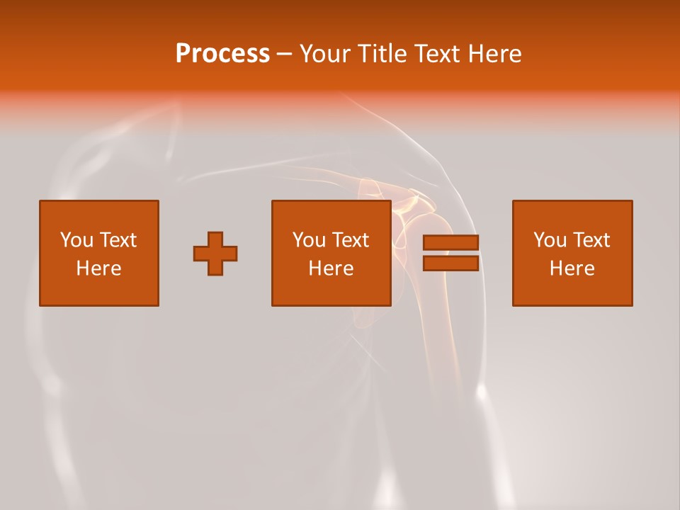 A Skeleton With A Highlighted Shoulder Powerpoint Presentation PowerPoint Template