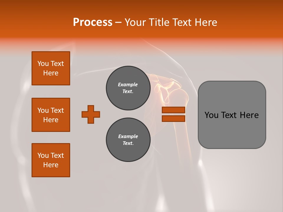 A Skeleton With A Highlighted Shoulder Powerpoint Presentation PowerPoint Template