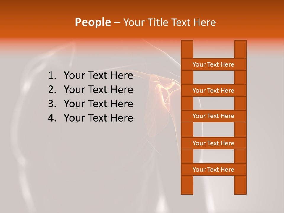 A Skeleton With A Highlighted Shoulder Powerpoint Presentation PowerPoint Template