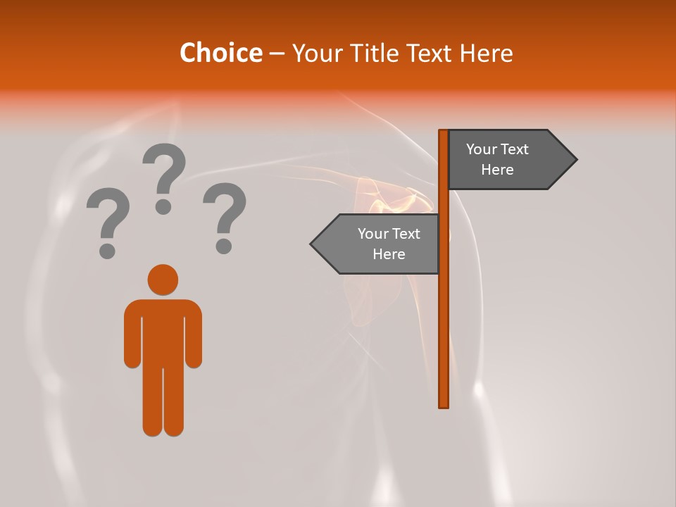 A Skeleton With A Highlighted Shoulder Powerpoint Presentation PowerPoint Template